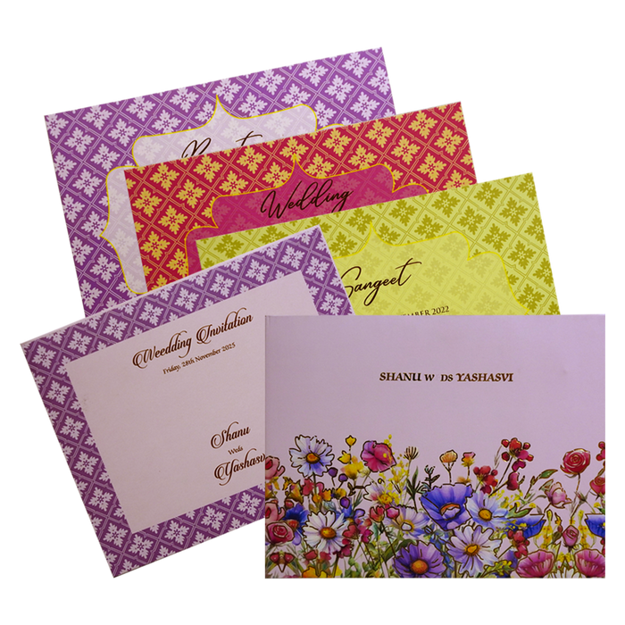 Pastel Pink Wedding Invitation-King of Cards