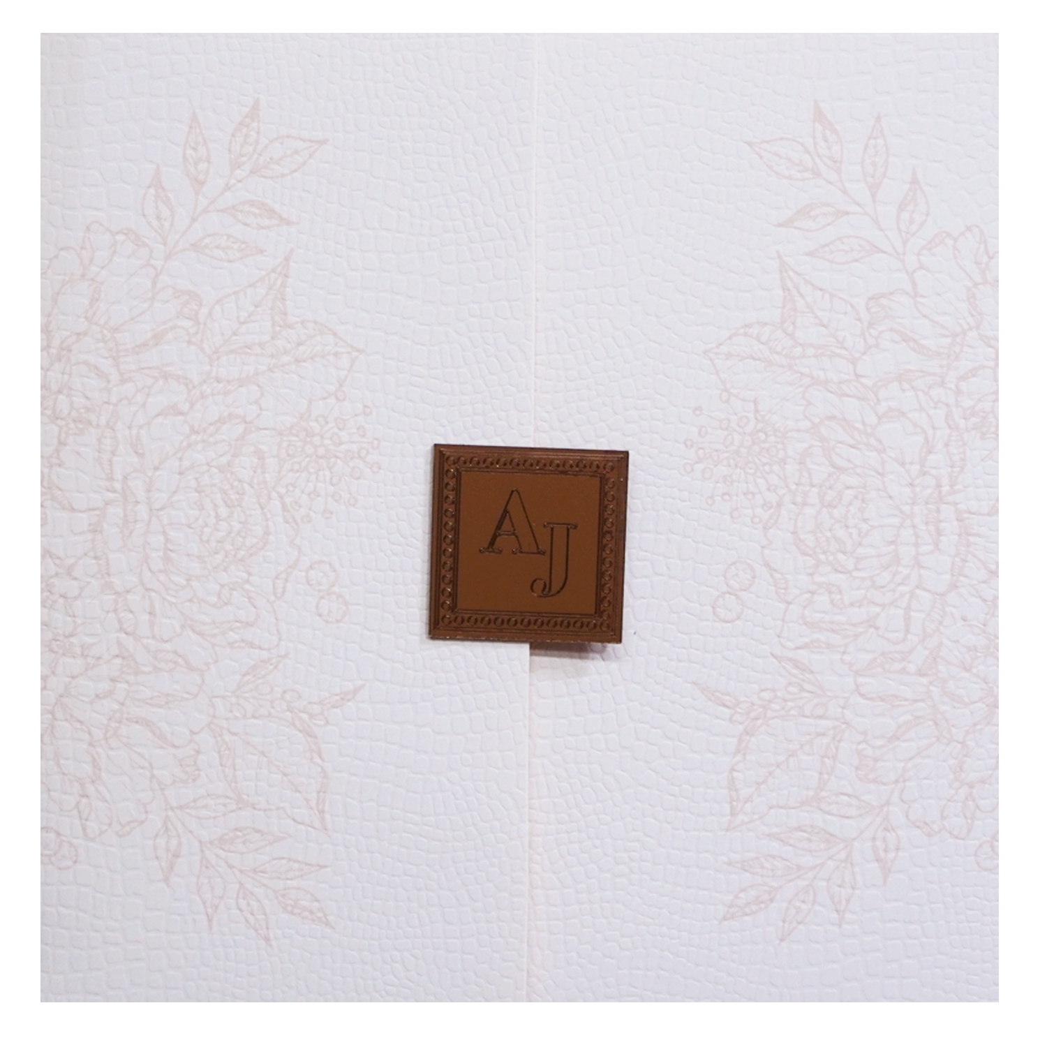 Light Pale Pink Wedding Card-KRC30411
