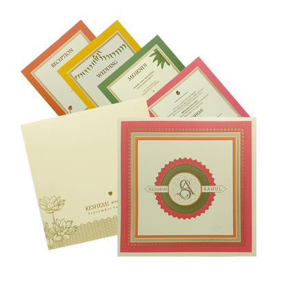 Lime Green Padded Wedding Card-King of Cards