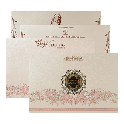 Check out Pink Floral Padded Wedding Card at best price. ✅WhatsApp Support ✅Express Delivery.