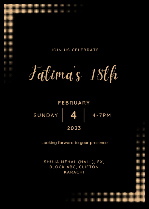 Black And Gold Sweet 18 Invitation-King of Cards