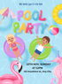 Kids Splash Pool Party Invitation-AAPPI025