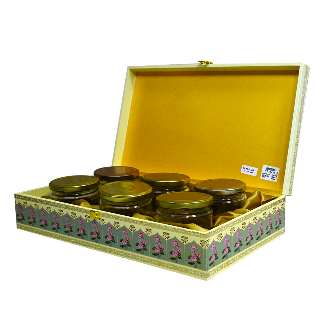 Pastel Arch Peacock Box Wedding Invitation-KBX1403