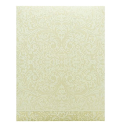 White Floral Design With Nameplate Invitation Card-King of Cards