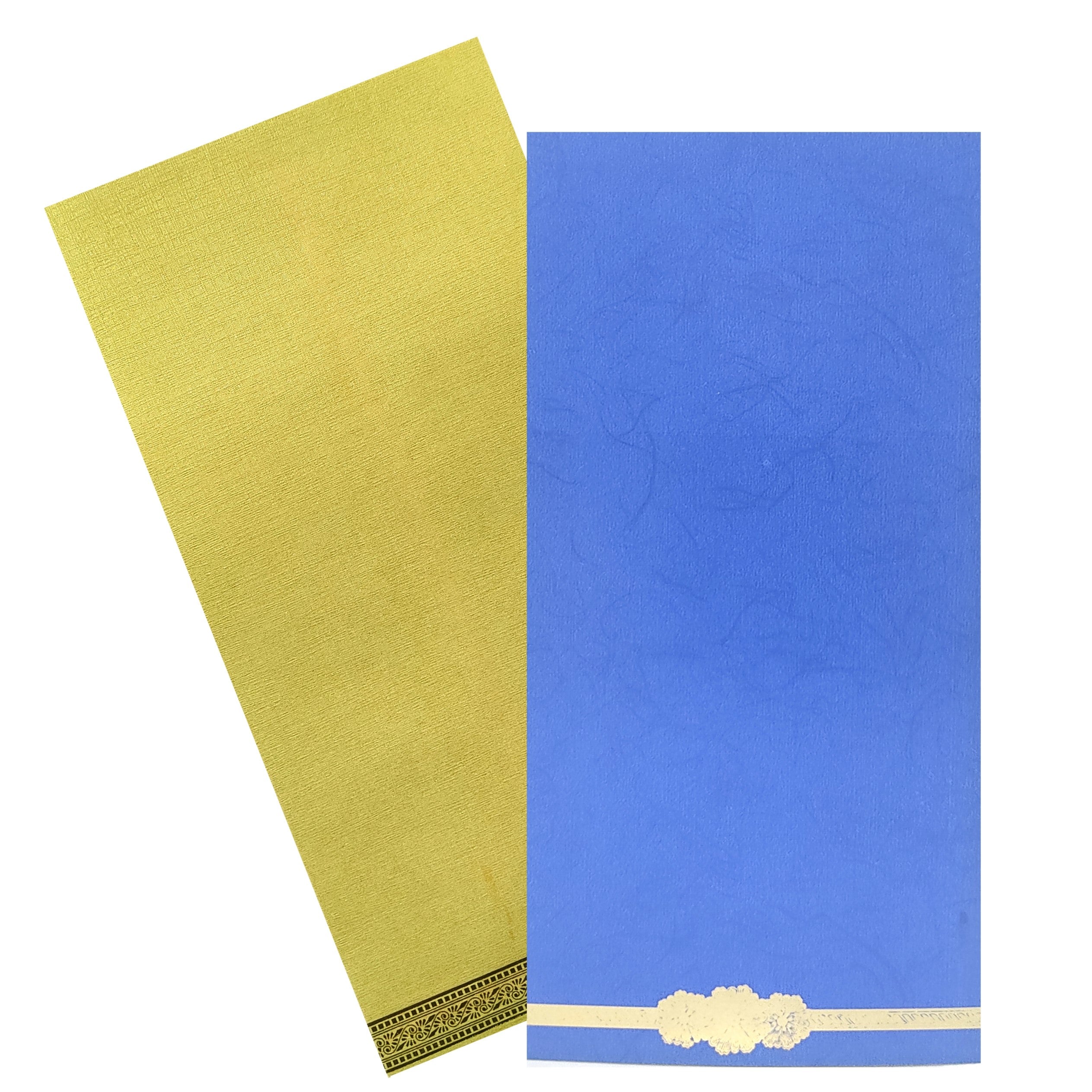 Blue Single Sheet Invitation Card-KNKS08GB