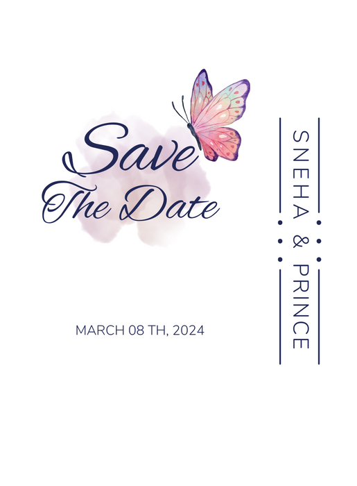 White Butterfly Save The Date-AASAV011