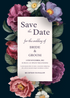 Dark Floral Wedding Invitation-EINK0020