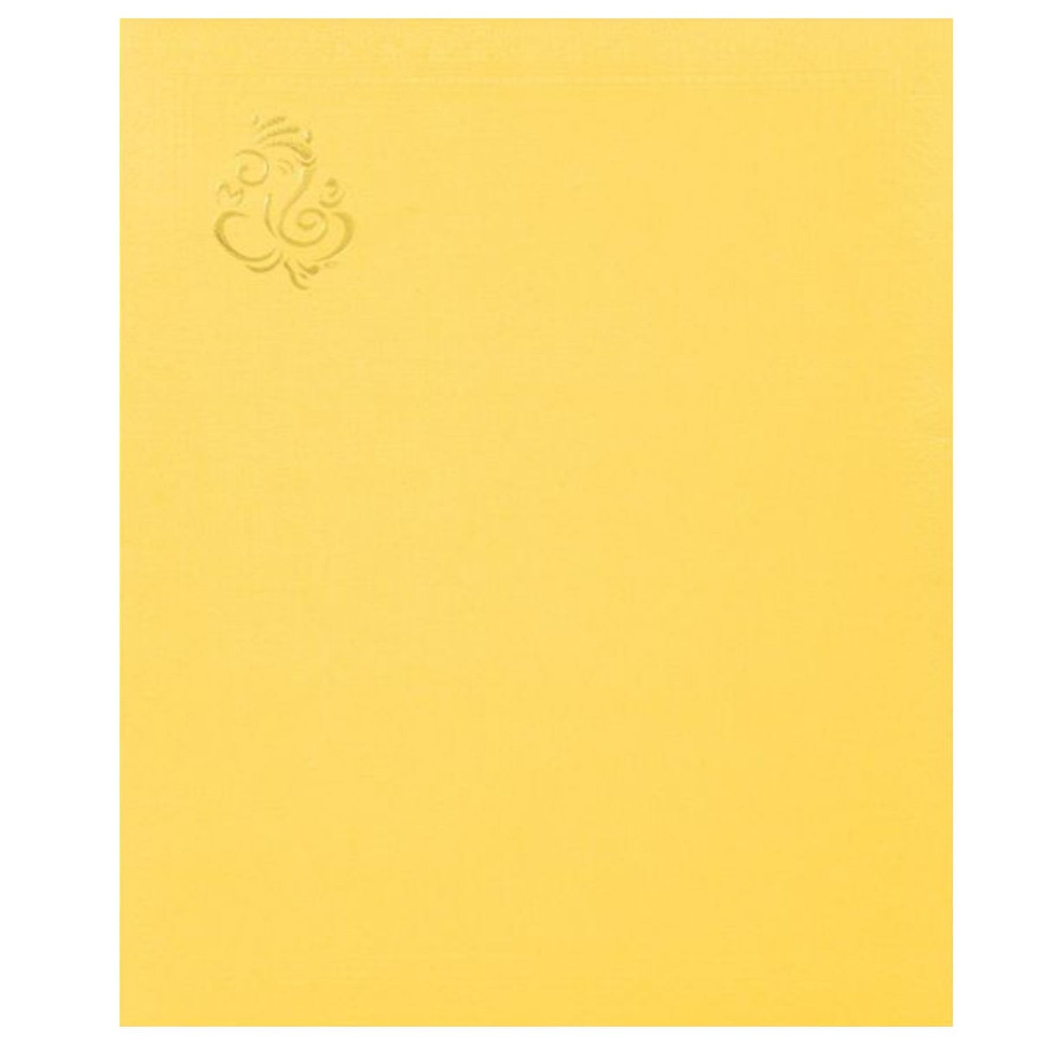 Yellow Metallic Wedding Invitation