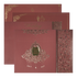 Check out Maroon Floral Padded Wedding Card at best price.✅WhatsApp Support ✅Express Delivery.|King of cards.