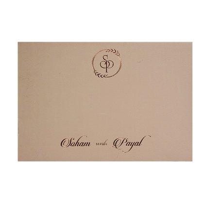 Blue Couple Tracing Sheet Invitation Card-King of Cards