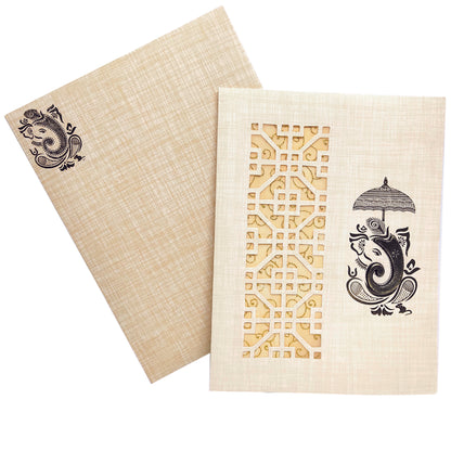 Grey Traditional Invitation Card-KNK50192