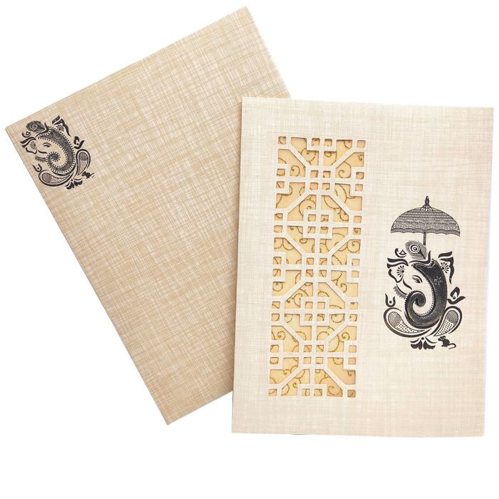 Grey Traditional Invitation Card-King of Cards