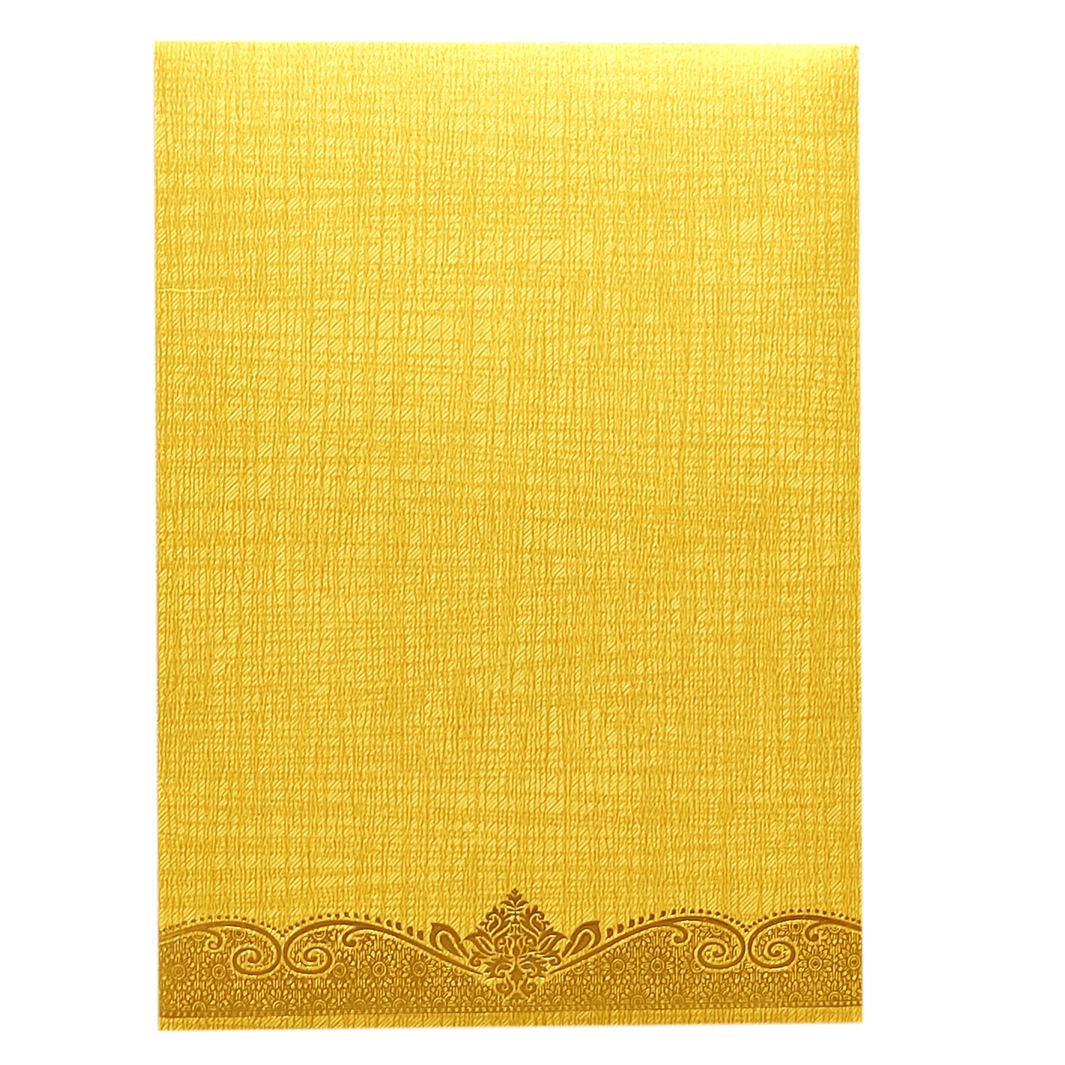 Brown Gold Ganesha Invitation Card-KNCM24NG