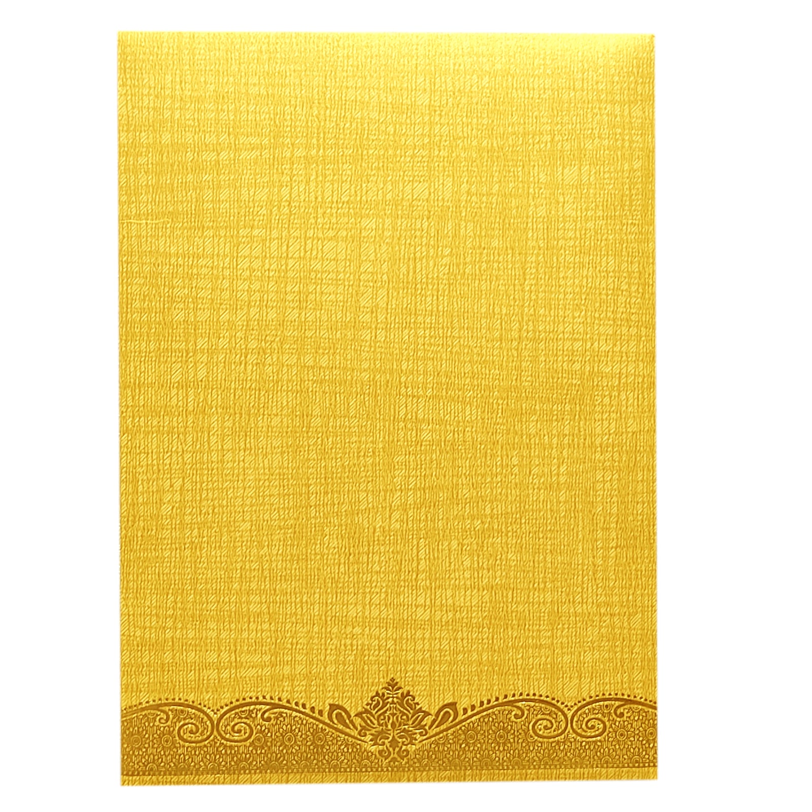 Brown Gold Ganesha Invitation Card-KNCM24NG