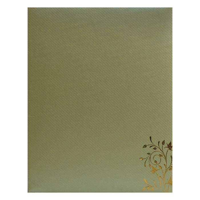 Light Olive Green Wedding Card-King of Cards