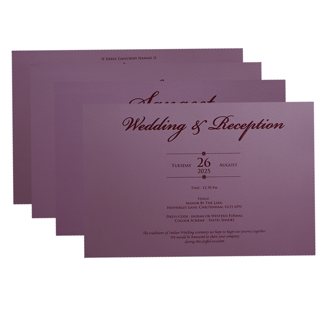Light Pink Wedding Card-KPR09510