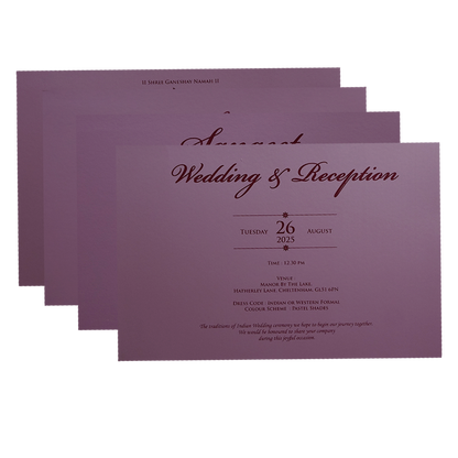 Light Pink Wedding Card-KPR09510