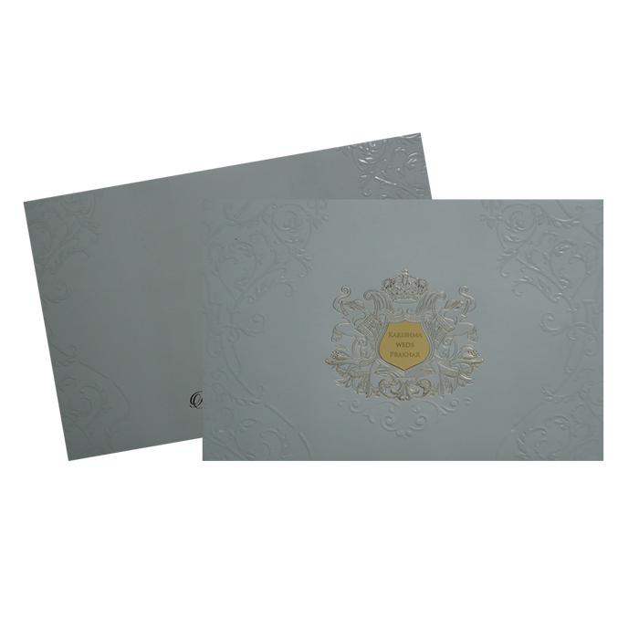 Grey Marriage Invitation-King of Cards