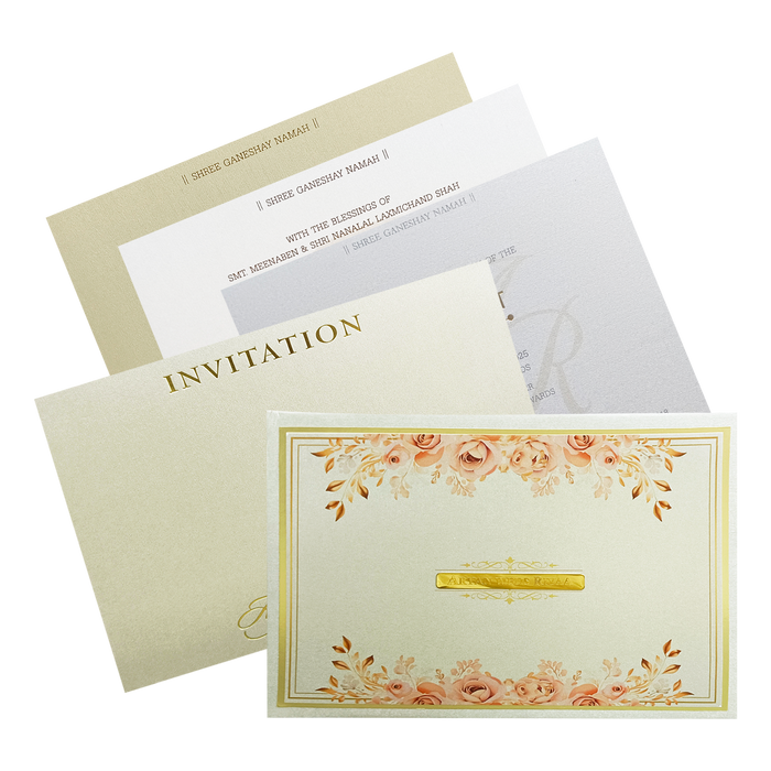 Make your event special with our exclusive Metallic Grey Floral Invitation. Shop now! ?WhatsApp Support ?Express Delivery.