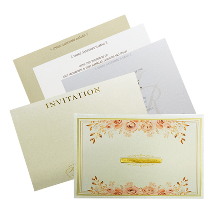 Make your event special with our exclusive Metallic Grey Floral Invitation. Shop now! ?WhatsApp Support ?Express Delivery.