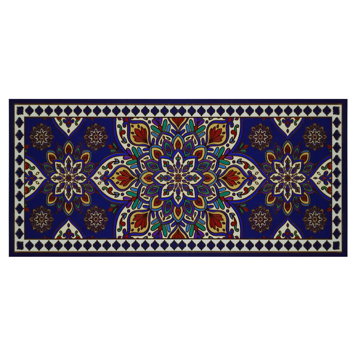 Royal Blue Mandala Sweet Wedding Box Invitation-KBX1106