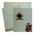 White Floral Nameplate Wedding Card-KNJP1202