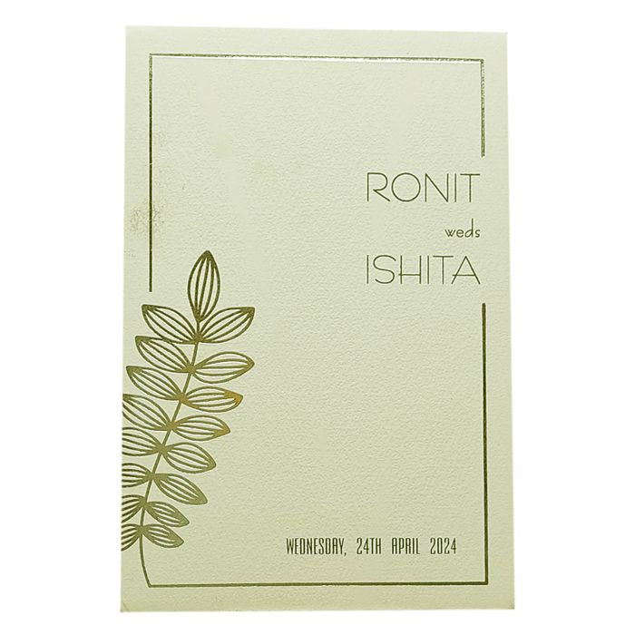 Grey Design Single Sheet Invitation Card-King of Cards