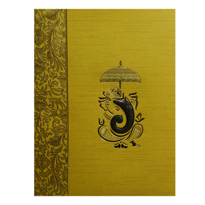 Golden Vinayaka Wedding Card-King of Cards