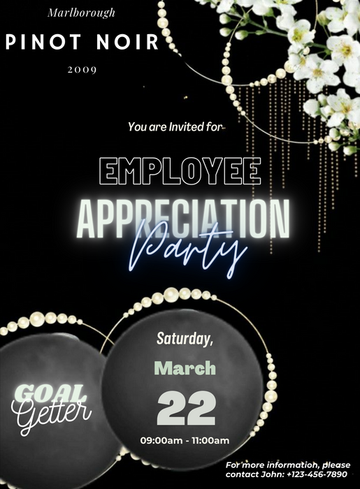Black Pearl Appreciation Invitation-AAPP001