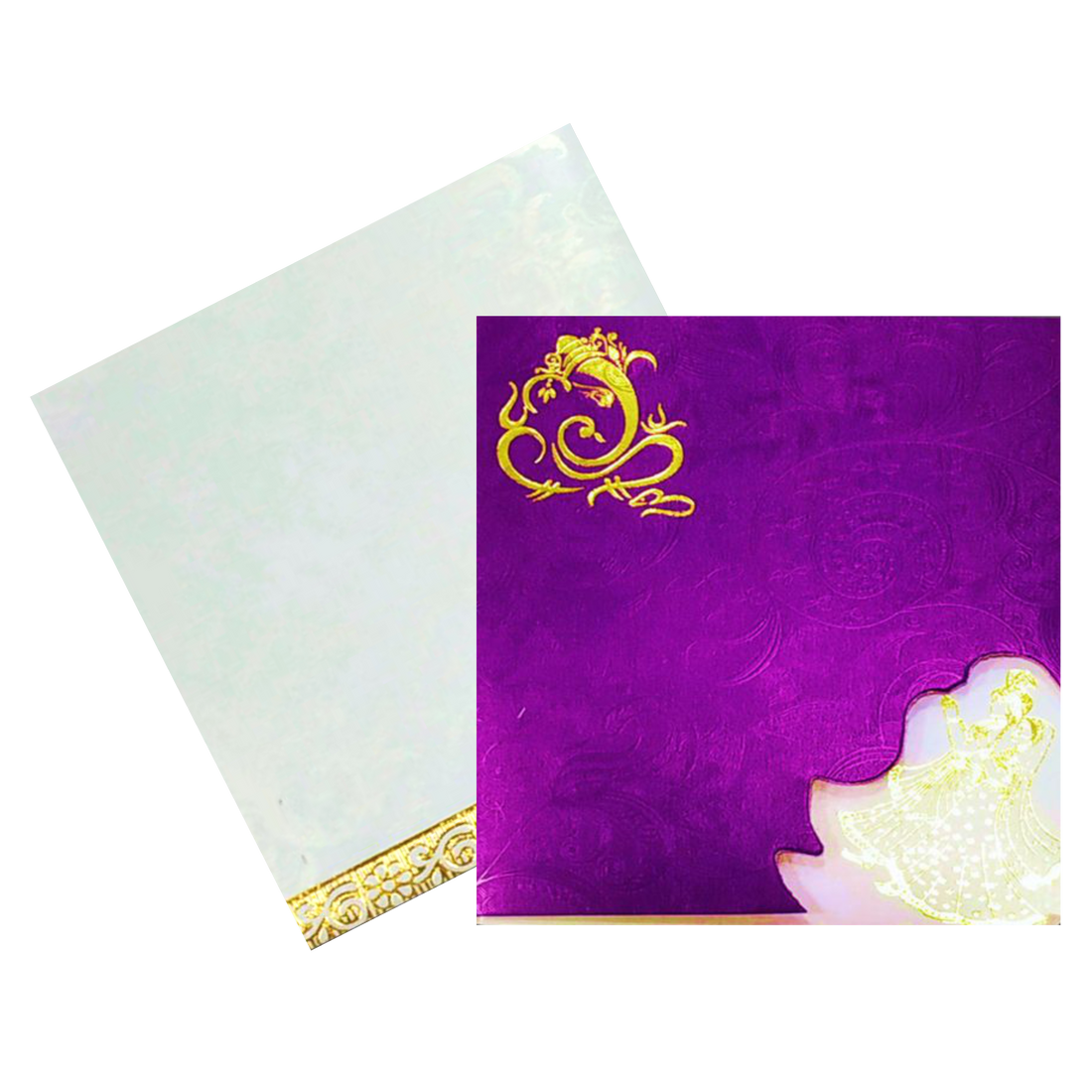 Purple Invitation Card