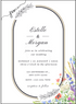 Lavender Floral Christian Wedding Invitation-King of Cards