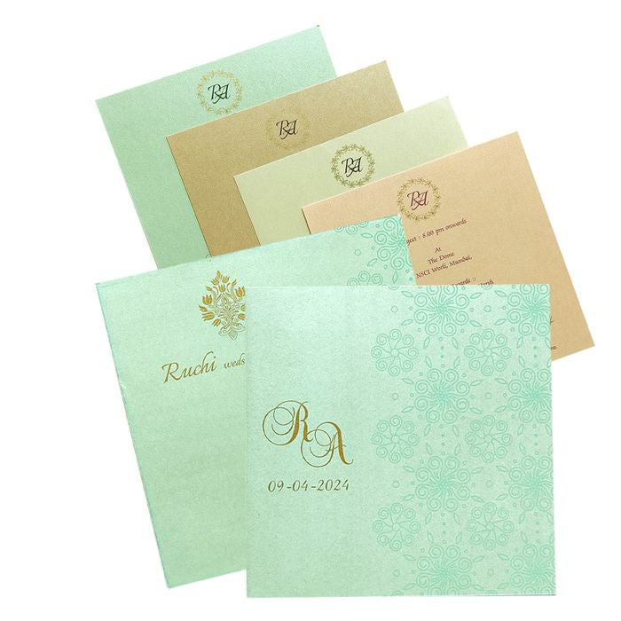 Pastel Blue Design Invitation-King of Cards