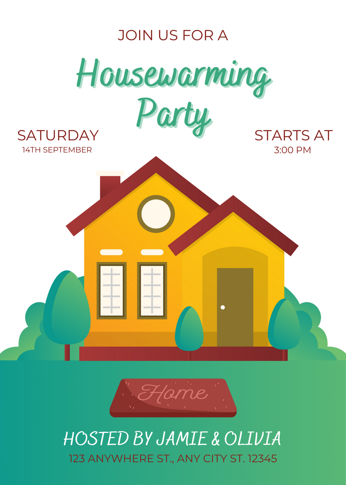 Green Farm Housewarming Invitation-AAHMI001