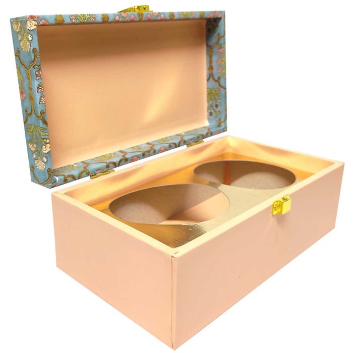 Green Floral Designer Box Invitation-KBX0104-King of Cards