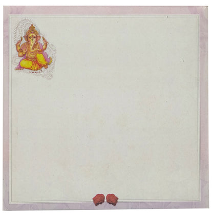 Gold Ganesha Invitation Card-Knk6303