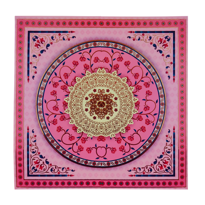Pink Floral Mandala Box Wedding Invitation-KBX1301