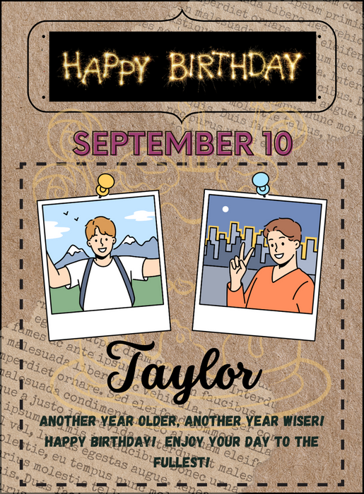 Brown Classic Birthday cards for him-King of Cards