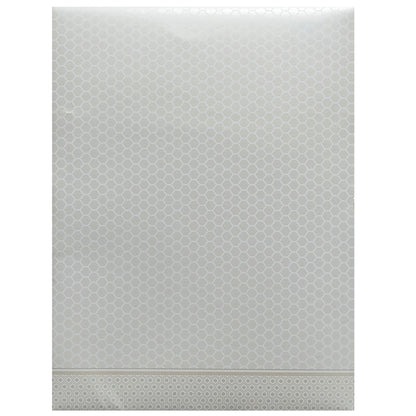 White Embossed Invitation Card-KNK7057W