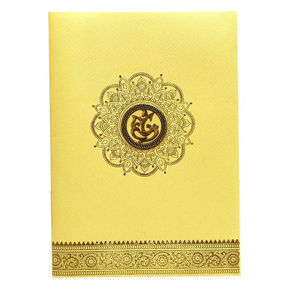 Gold Ganesha Foil Invitation Card-King of Cards