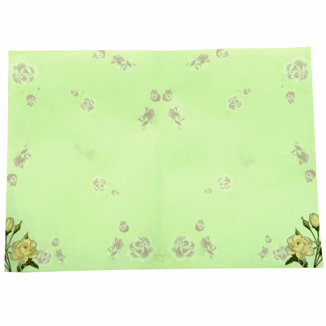 Green Rose Floral Wedding Card-King of Cards