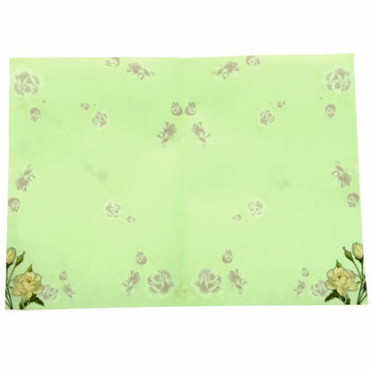 Green Rose Floral Wedding Card-King of Cards