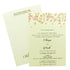 Selling White floral single invitation card online. Buying invitation cards made easy with King of Cards! &