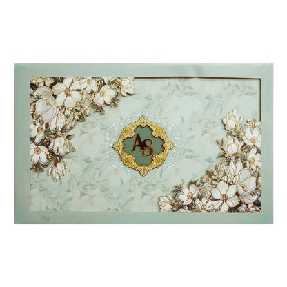 Green Laser cut Premium Invitation-King of Cards