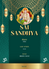 Green Tassel Sai Sandhya Invitation-AASSI002