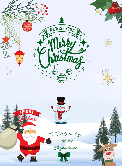 Magical Merry Christmas Invitation-AACSS011