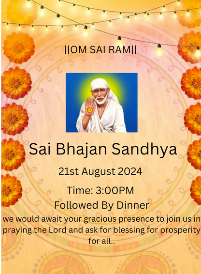 Marigold Light Sai Sandhya Invitations-AASSI007