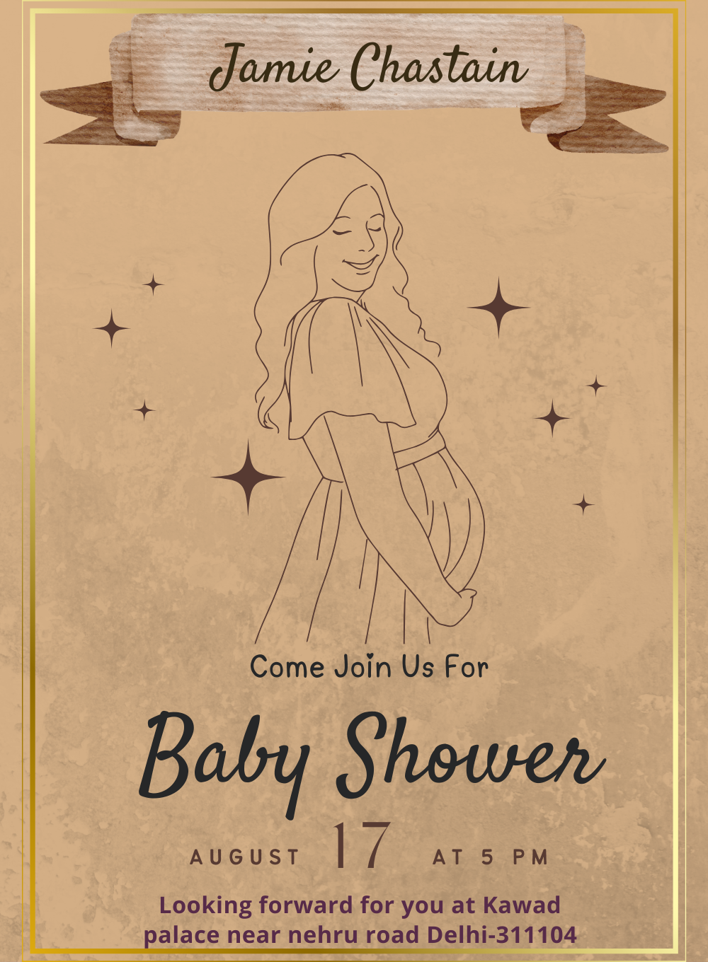 Brown Women Baby Shower-AABSW011