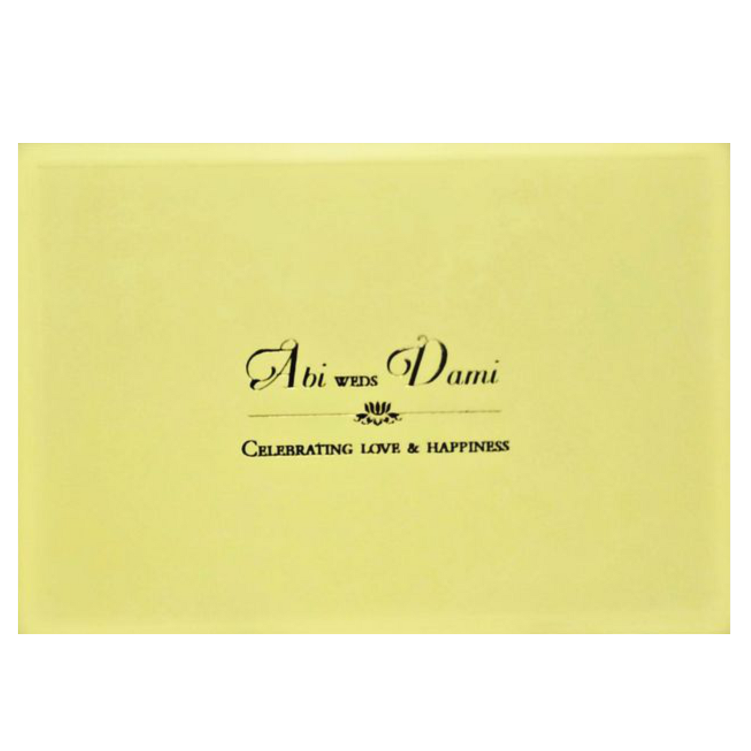 Cream Stiff Board Padded Invitation-KNPR3501C