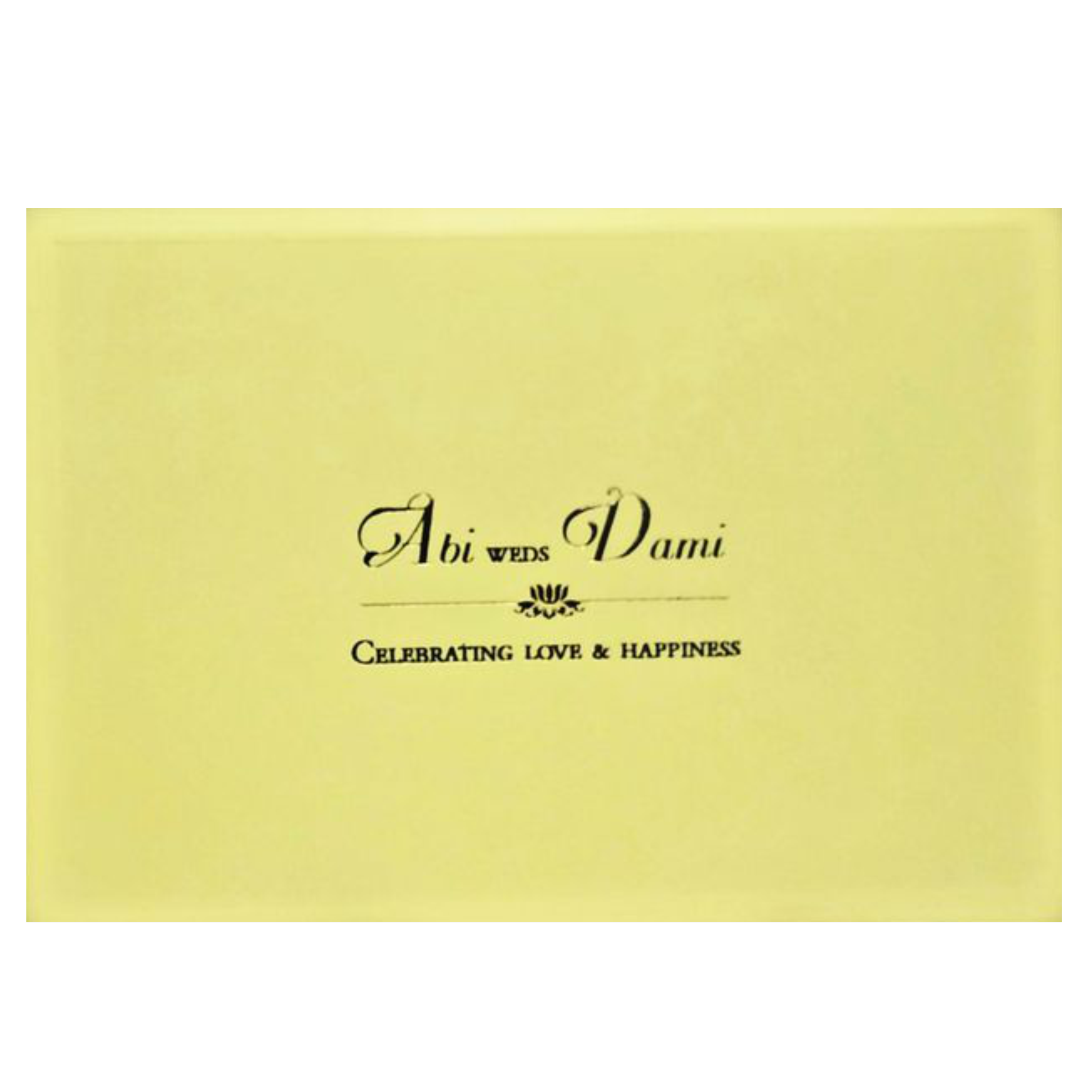 Cream Stiff Board Padded Invitation-KNPR3501C