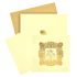 Gold Foiling Ganesha with gold foiling imprinted at the centre makes the card more lovely and terrific. This Ganesha design is embossed with gold foiling floral border all around it. This card is in cream shading. As a standard offering, this card has two inserts with different shading. This card has equal orientation. This card has a traditional opening. Make your wedding alluring with this ard. Minimum quantity per order is 100.